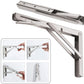 📦 Ruimtebesparende Plankbeugels | Opvouwbaar | 50% Korting | Perfect voor Balkon & Werkplaats