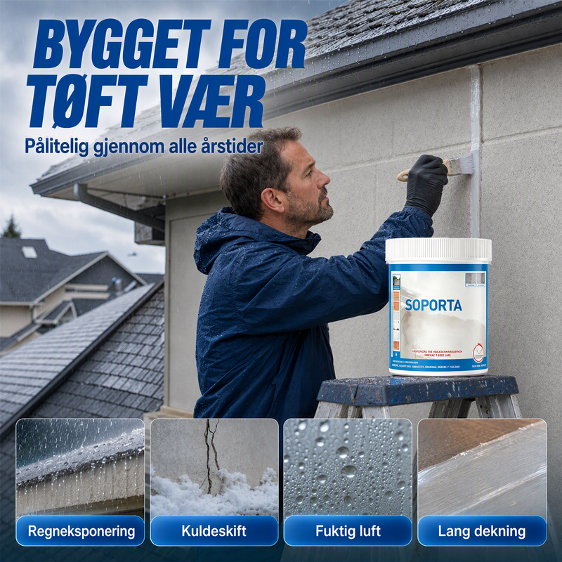 Vanntett tetningsmasse for flere overflater