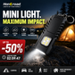 🔦 Mini-LED-nøkkelringlommelykt ✨ Kraftig lommelykt som kan lades via USB | 🧲 Magnetisk arbeidslampe | 🧢 Lommelykt til cap | 🚶 Nattlys | ⚡ Multifunksjonell nødbelysning for utendørs bruk