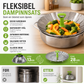 🥦 Sammenleggbar dampkurv i rustfritt stål – 13–28 cm, silikonføtter, beholder 90% næringsstoffer! 🍲✨