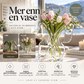 🦋 Gjennomsiktig sommerfuglvas – krystallklar plast, stabil base. Perfekt til blomster, bordpynt og gaver! ✨💐