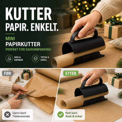 Ny stil med gavepapirkutter