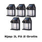 🎁50% RABATT! 💡Solcellesmurlampe - Bevegelsessensor, Værbestandig & Super Lys! 🛒