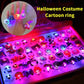 🎁LED-lysende Halloween-ring😍 – Sett med 50 stk.