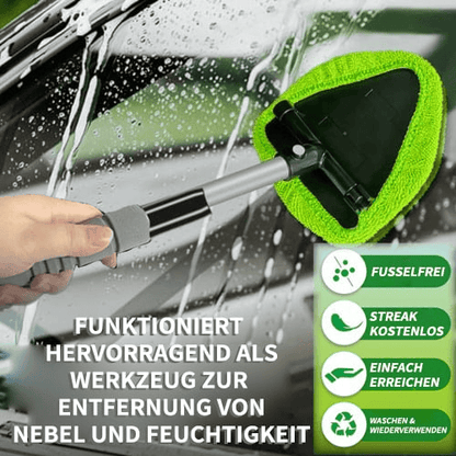 🔥🚗Mikrofiberrengjøringsverktøy for bilruter med uttrekkbar håndtak
