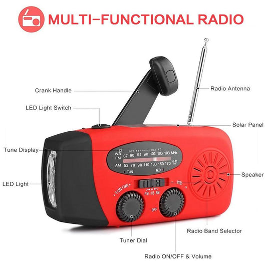 🚨 Nödsolradio Trippel Ström – Ingen Signal? Ingen Problem! Spar 50% Nu!