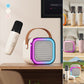 ⏰🔥BEGRENSET TID: 50 % RABATT!🎁Mini karaokemaskin med trådløse mikrofoner