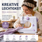 🧵 50 % RABATT! 🛍️ Minisymaskin til hjemmebruk – 12 sømmer, robust og kompakt – Perfekt til reparasjoner og gjør-det-selv-prosjekter ✂️