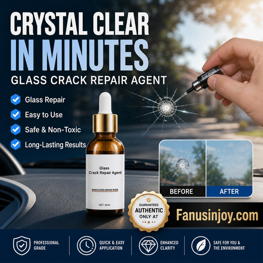 🏭Direkte fra glassfabrikken – kjøp 3, få 2 gratis! 💦Én dråpe reparerer alle sprekker i glasset! 🚗Reparasjonsmiddel for glasssprekker