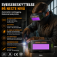 Panoramiske sveisebriller med automatisk mørkningsbeskyttelse og beskyttelse mot intenst lys
