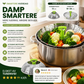 🥦 Sammenleggbar dampkurv i rustfritt stål – 13–28 cm, silikonføtter, beholder 90% næringsstoffer! 🍲✨