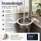 🦢 Vaskesil i rustfritt stål – elegant svaneform, 10cm diameter, effektiv avløp. Korrosjonsbestandig og lett å rengjøre – perfekt til kjøkkenvasken! ✨🍽️