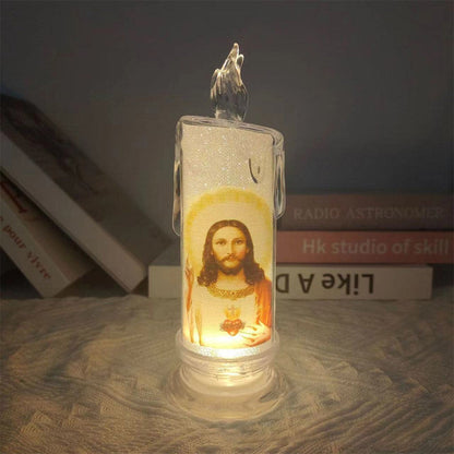 🔥Jesus LED Prayer Candle🕯️