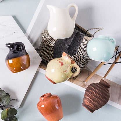 🌸Mini keramisk vase kjøleskapmagnet