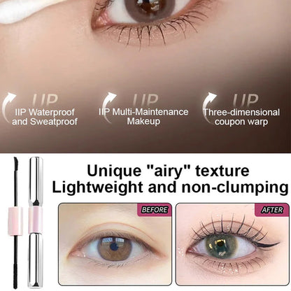 🌸💐Wasserfeste Mascara mit zwei Spitzen für mehr Länge und Schwung (50 % Rabatt)