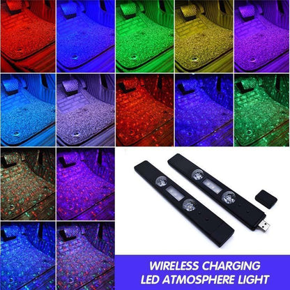 🔥50 % rabatt🔥LED-omgivelsesbelysning med trådløs lading