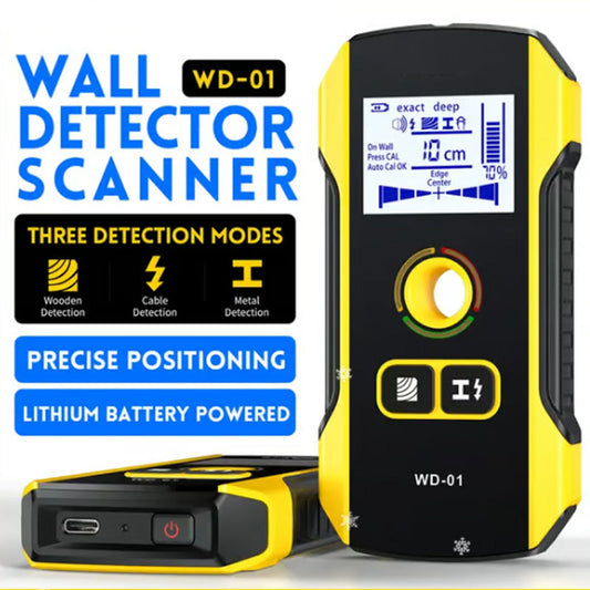 🛠️50 % RABATT! 📐 Metalldetektor «Wall Stud Scanner» med posisjoneringshull 📍🔍