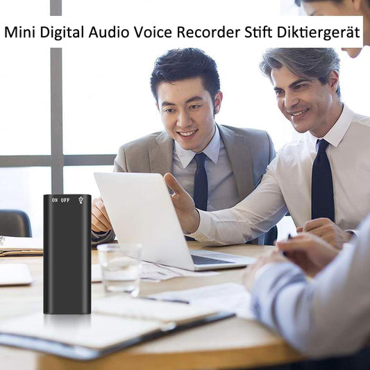 🎤 50 % RABATT! ⏺️ HD-lydopptaker – Kompakt, førsteklasses lyd og perfekt for møter, foredrag og intervjuer 🎧📦