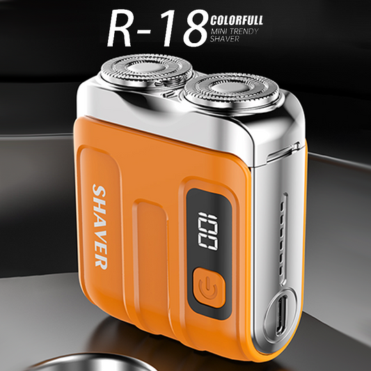 🪒 50 % RABATT!🔥Bærbar elektrisk minibarbermaskin for menn – kompakt og oppladbar🧳