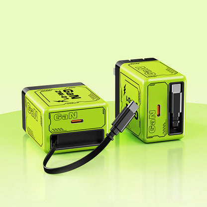 ⏳Tidsbegrenset spesialtilbud⏰Hurtigladeradapter med uttrekkbar type C-kabel og kontakt