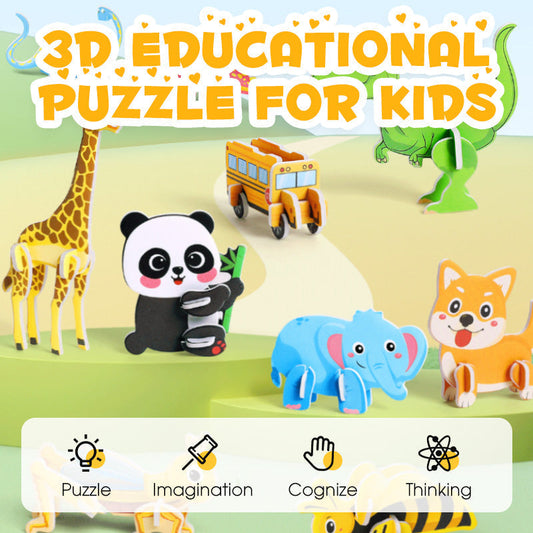 Julegaver🎁 3D Pedagogisk Puzzle For Barn