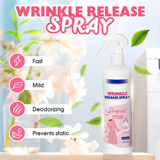 🥳 2026 HOT SALE 🥳💞 Over 50 000 solgt! 👔❤️‍🔥Multifunksjonell antirynkespray | Ny emballasje, mer innhold!Fjerner raskt rynker og nøytraliserer lukt, uten behov for strykejern 👕✨