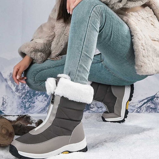 🌷SISTE DAGS SALG 65 % RABATT!!❄️🔒Kvinners sklisikre, varme snøsko med glidelås