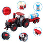 🎅JULEUTSALG 50 % RABATT!!🎁Bobletraktor med bobletilhenger – realistisk leketøy for barn med lys og lyd🚜🫧