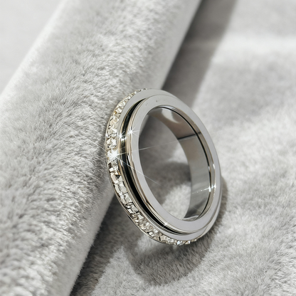 🎁 Spesiell kampanje: Kjøp 1, få 1 gratis! Roterende ring med zirkonia, skrapebestandig og enkel å vedlikeholde.