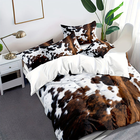 🐮 50 % RABATT! 🛏️ Dynebetrekk med kulemønster – mykt og lett, morsomt design, komplett sett ✨