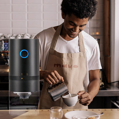 Bærbar kompakt elektrisk kaffekvern