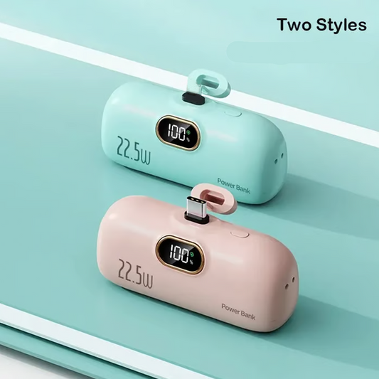 🔋 Begrenset tilbud på nye produkter ✨ Mini bærbar strømbank for telefoner, 5000 mAh