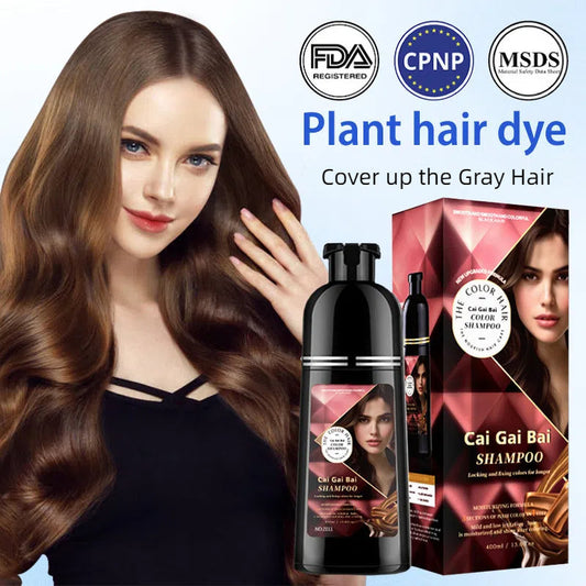 🍎 NÅ 50 % RABATT!✨ Øyeblikkelig hårfargeshampoo med urteekstrakter for menn og kvinner