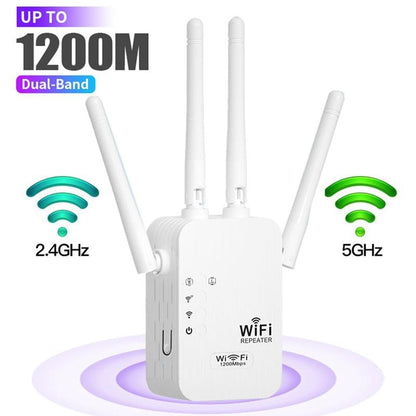 🔥 SISTE DAG: 50% RABATT! 📶 1200 Mbit/s Dualband WLAN-Verstärker 2026 – Ingen Døde Hviler, Bare Stabil Koppling Helt Hjemmefra! 🎁