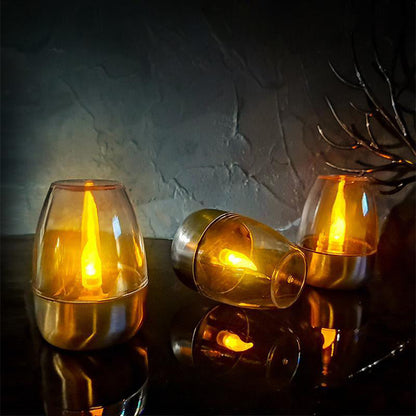 🕯️ KJØP 2, FÅ 1 GRATIS! ☀️ 6-pakk med solcelledrevne LED-bordlamper – flammefrie og vanntette, automatisk på/av med skumringssensor for hage og fest 🏕️