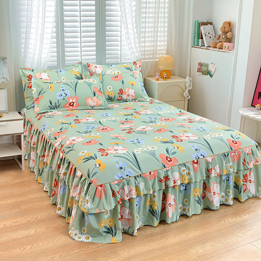 Tidsbegrenset! 🚨 3-delt Ruffled Sengetrekk – 50% Billigere – Ingen Restposter Snart!