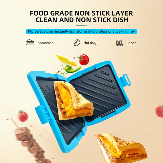 🍞⏱️ Mikrobølge-Brødrister & Smørbrødsmaskin – Morgenmat i Minutter, Ingen Komplekse Operasjoner!