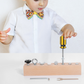 🔧Montessori-brett i tre med skrutrekker