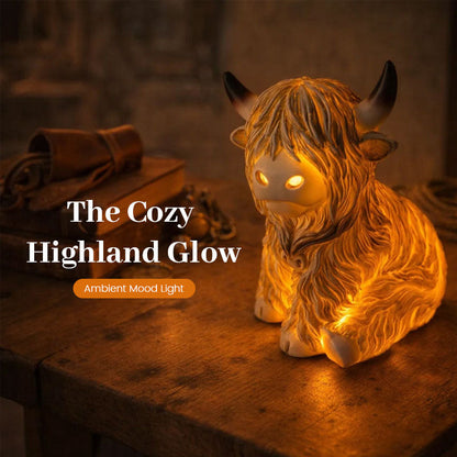 🔥🎁Nyhet 50 % rabatt💥🐮 Den koselige Highland Glow: Highland Cattle-lampe