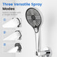 🌟 Høytrykks dusjhode for behagelig dusj – Justerbar stråle 🚿 og ergonomisk design for avslappende opplevelse.