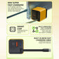 65 W hurtiglader med uttrekkbar Type-C-kabel på 80 cm