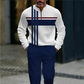 🎁Nyhet 50 % rabatt💥Herresett: Genser og bukser med grafisk trykk – streetstyle, komfortabel passform og uformell look 👖