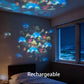 ✨ Roterende LED-projektor med dynamiske lyseffekter – over 50 000 solgte eksemplarer! 🌀💞 Forvandle rommet ditt med fargerike lys!