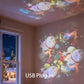 ✨ Roterende LED-projektor med dynamiske lyseffekter – over 50 000 solgte eksemplarer! 🌀💞 Forvandle rommet ditt med fargerike lys!