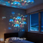 ✨ Roterende LED-projektor med dynamiske lyseffekter – over 50 000 solgte eksemplarer! 🌀💞 Forvandle rommet ditt med fargerike lys!