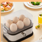 🍳SOLDES BLACK FRIDAY: 50 % RABATT💨 Multifunksjons eggkoker med gjennomsiktig lokk – for koking, posjering eller omelettilberedning✨