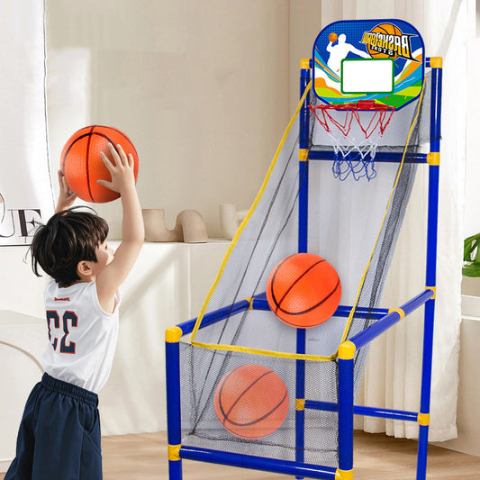 ⏰50 % RABATT NÅ!⛹️Rask levering 🚚💨Innendørs basketball-arkadespill for barn med 4 baller🏀