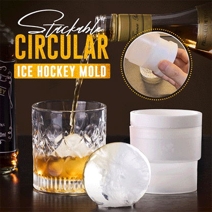 🍹 KJØP 3, FÅ 5 GRATIS! ❄️ Rund iskuleform – silikon godkjent for matvarer, smelter sakte og er perfekt til whisky og cocktailer 🥃