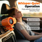 🌀🌬️ BLITZTILBUD 50 %! Håndfri USB-vifte – Festes i ventilasjonsgitteret i bilen eller på kontoret, LED-skjerm, stillegående (<36 dB), batteri 2000/4000 mAh, 3 farger 🚗