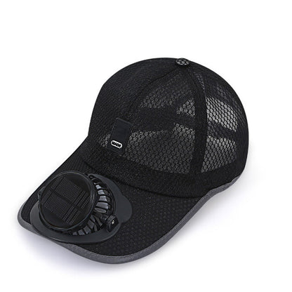 🔥 Hot salg 50% RABATT🔥Pustende baseballcaps med solcellevifte